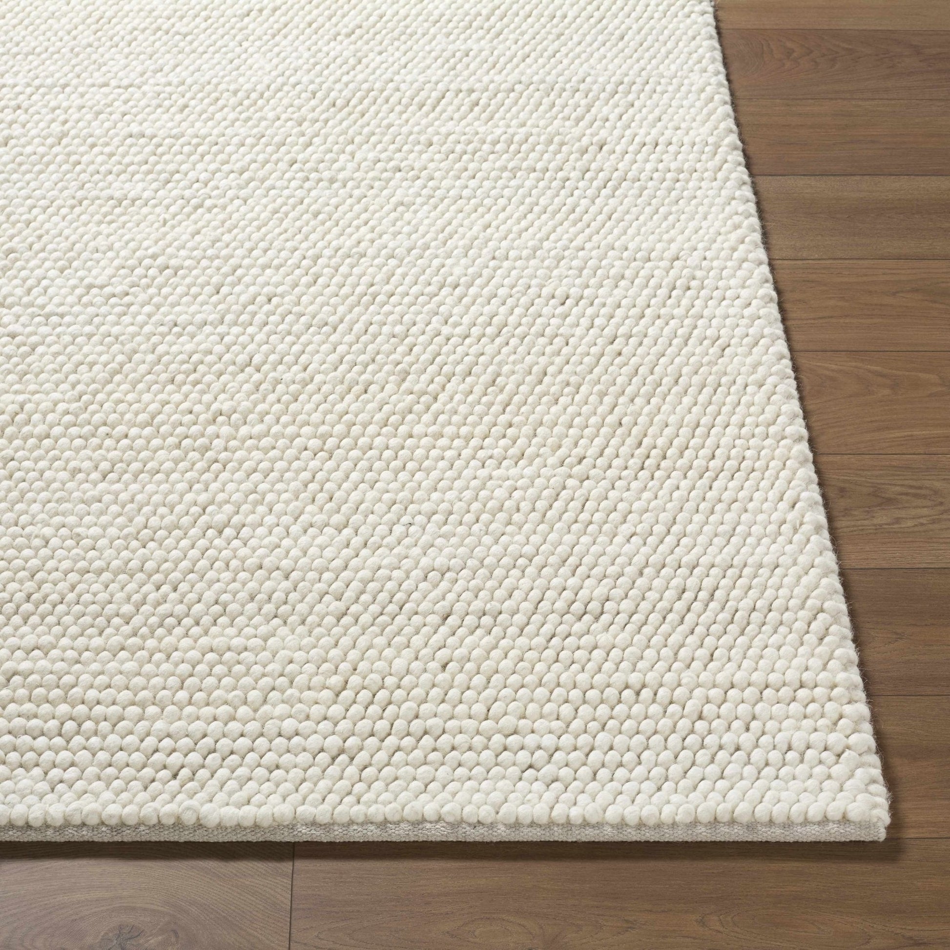 Clayne Beige Premium Wool Area Rug - Quahog Bay Bedding