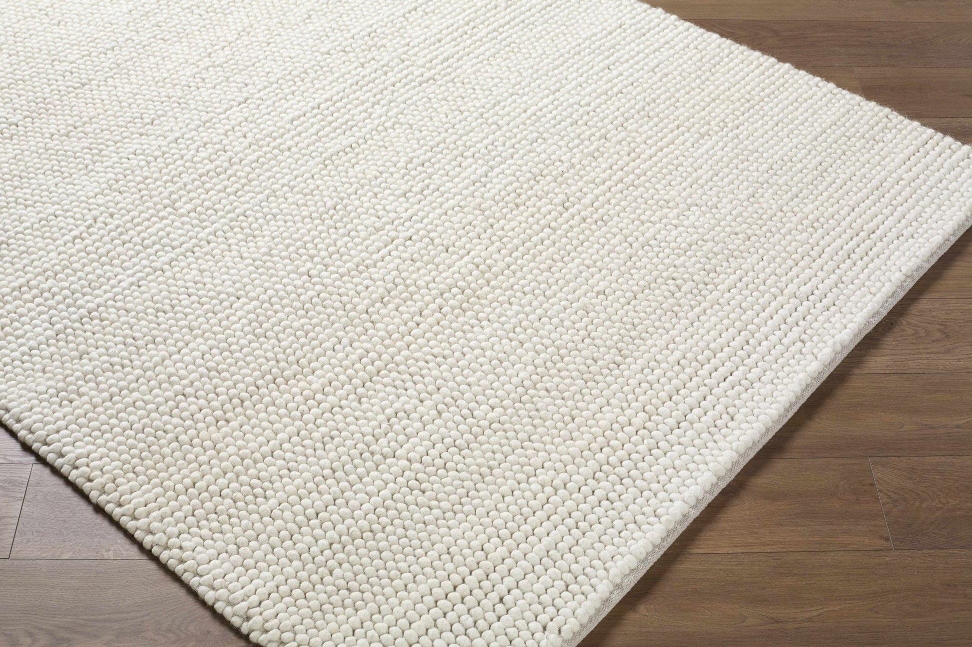 Clayne Beige Premium Wool Area Rug - Quahog Bay Bedding