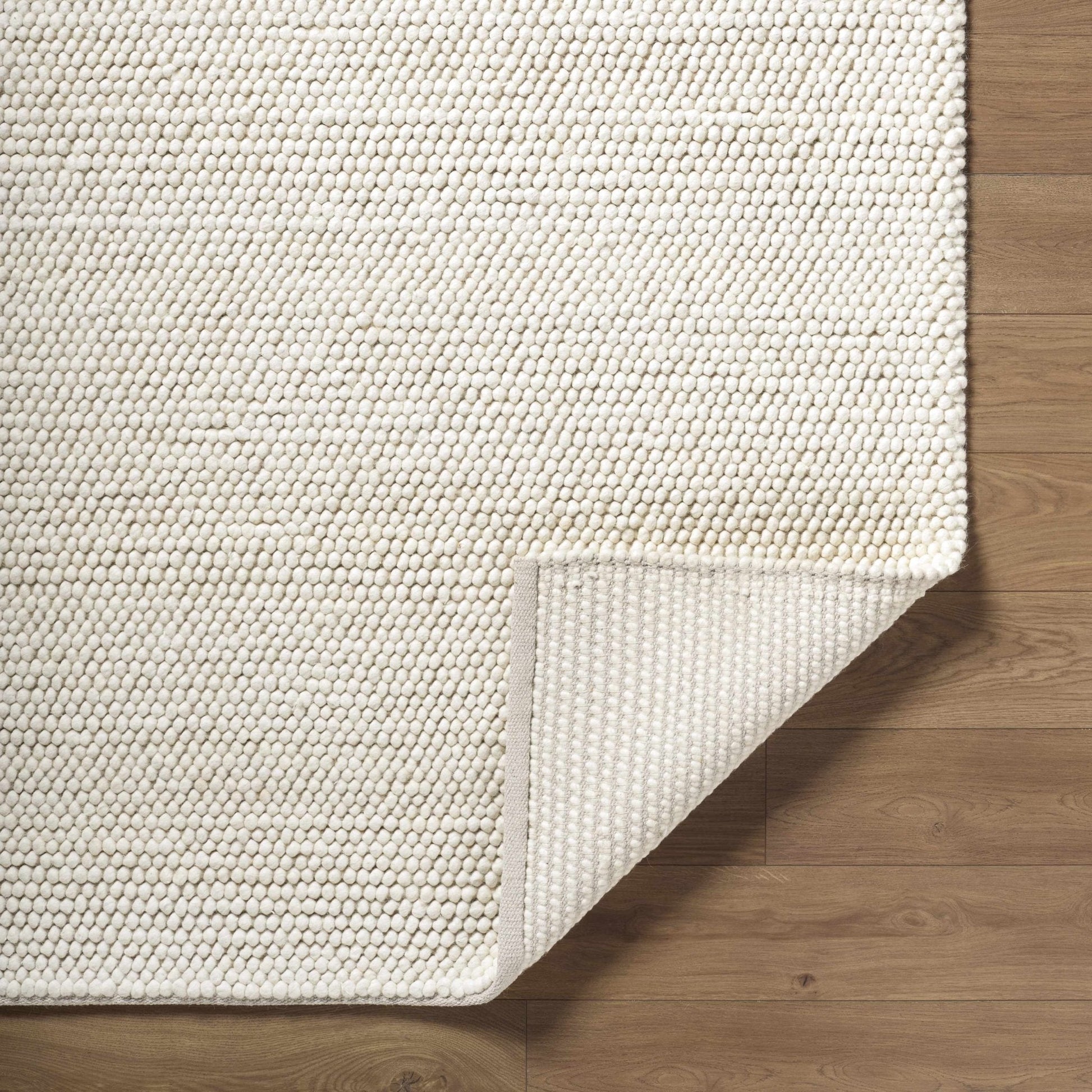 Clayne Beige Premium Wool Area Rug - Quahog Bay Bedding