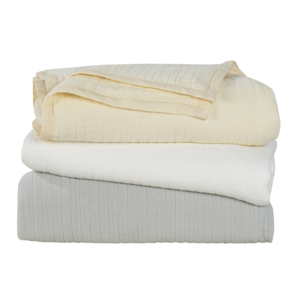 Luxury Cloud Cotton Gauze Blanket - Soft, Breathable, Elegant Bedding - Quahog Bay Bedding