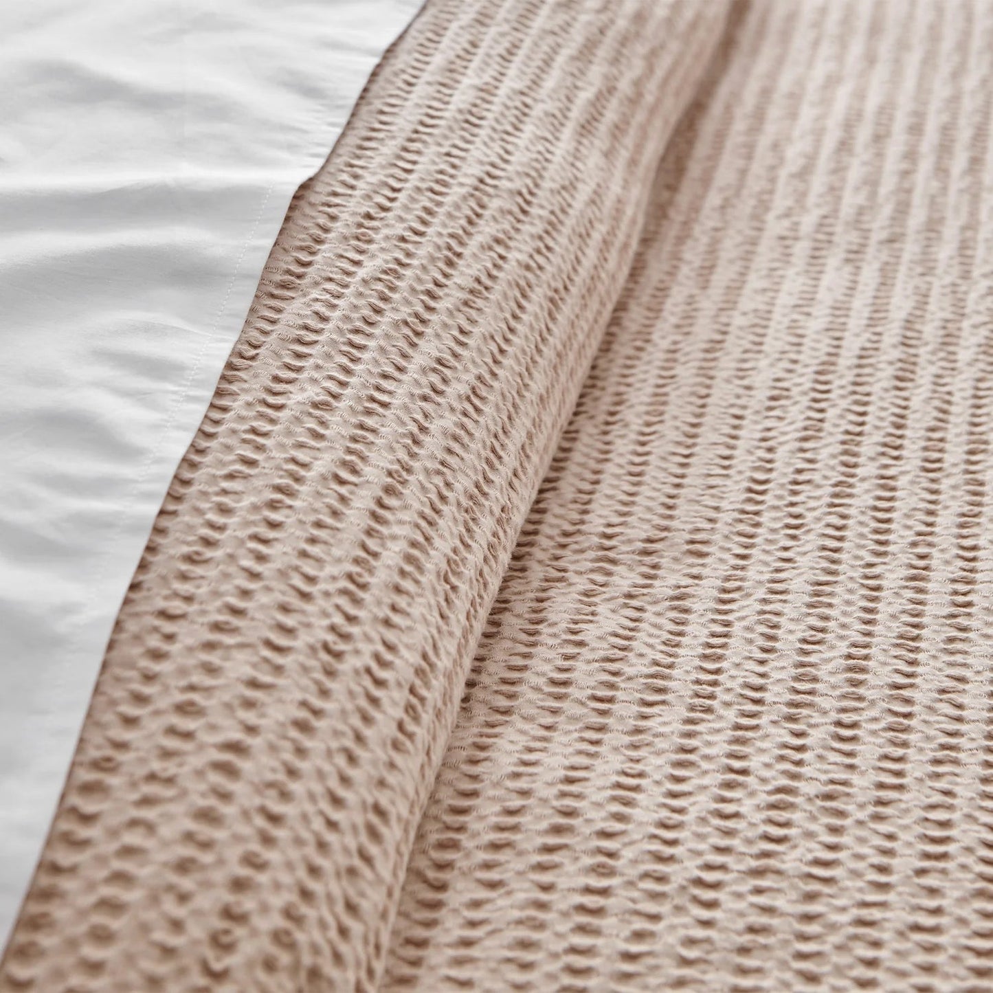 Cloud Waffle 100% Cotton Duvet Cover Set 3PC - Blush - Quahog Bay Bedding