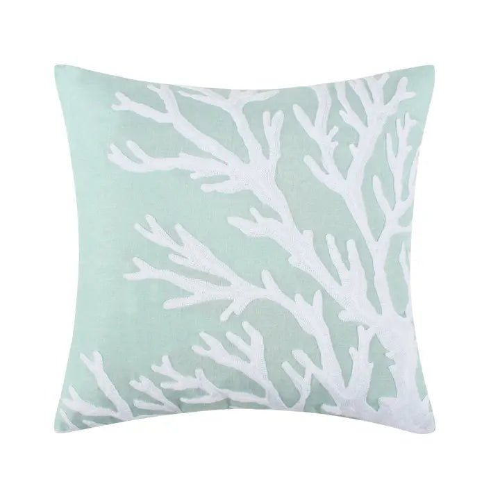 Ocean Meadow Pillow - Ocean Themed Accent Pillows - Quahog Bay Bedding