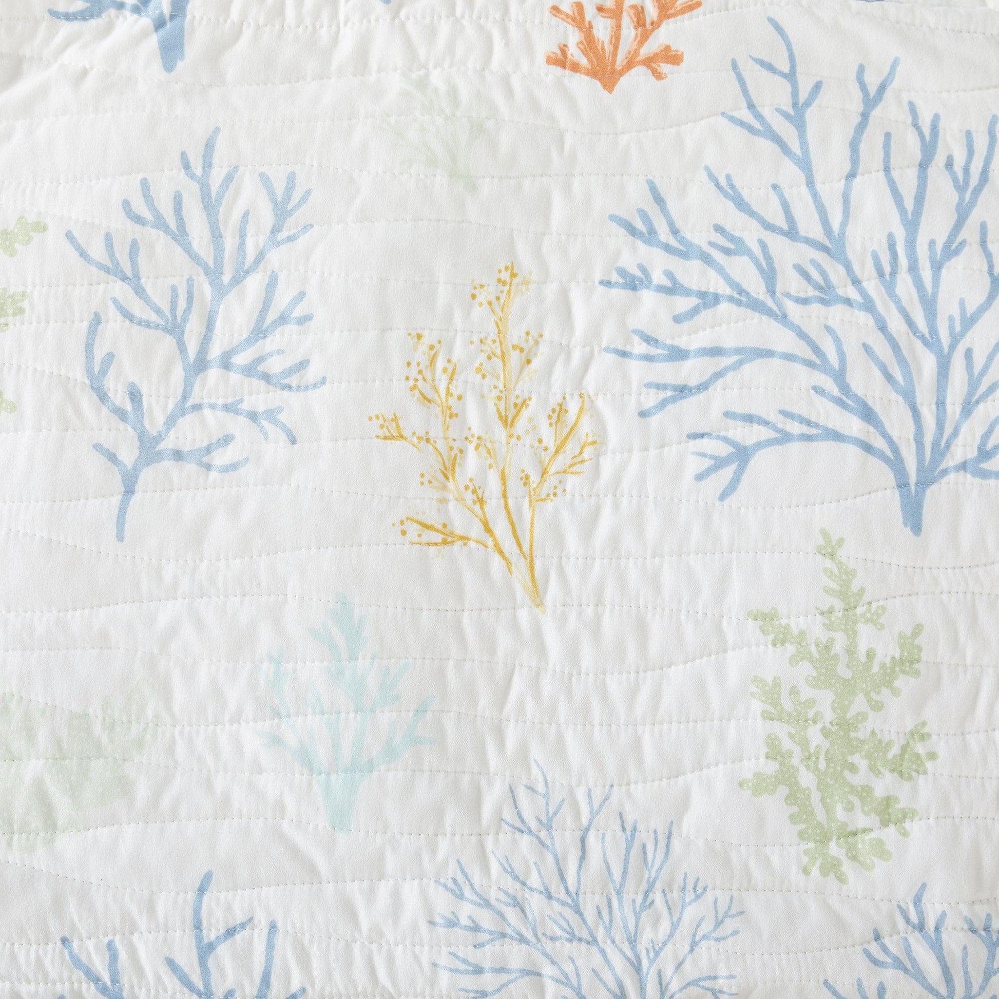 Coastal Coral Quilt - Maldives Collection - Coastal Quilts - Quahog Bay Bedding