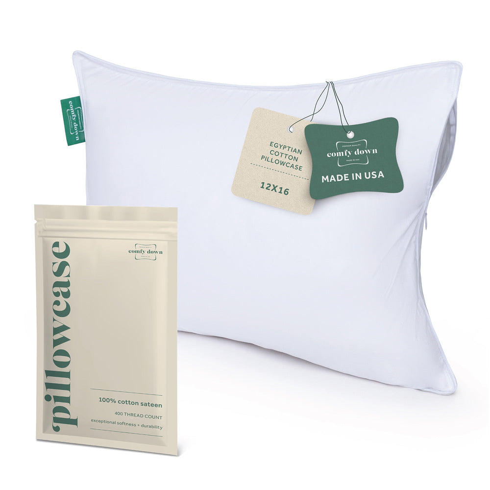 ComfyDown Pillowcase for Toddler & Travel Pillows – Zipper Closure - Quahog Bay Bedding