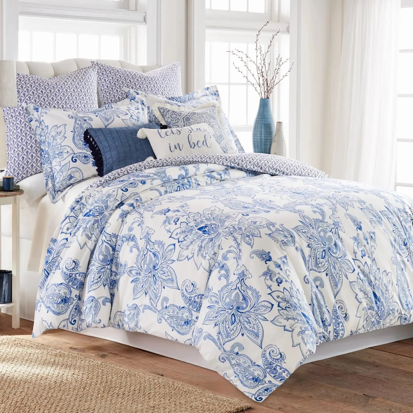 Bennett Coastal Blue Comforter Set - Quahog Bay Bedding