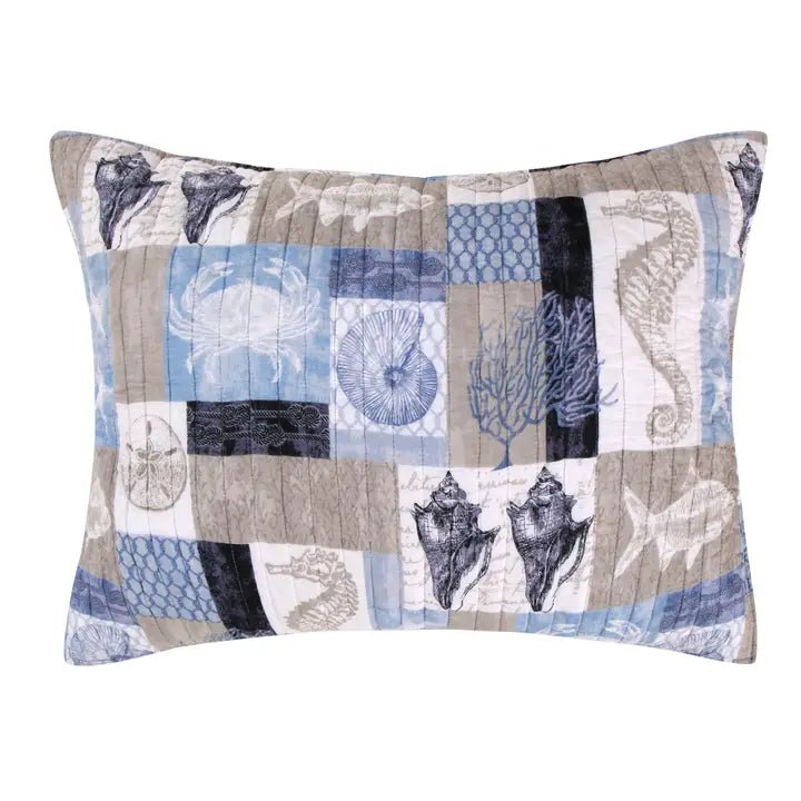 Cerralvo Standard Pillow Sham - Coastal Pillow Sham - Quahog Bay Bedding