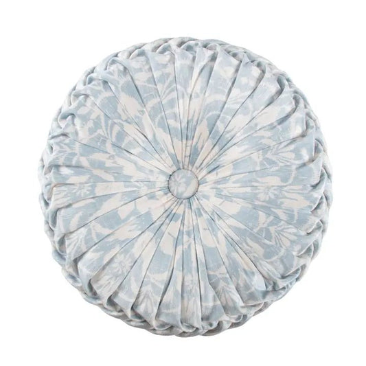 Zoey Round Pillow | Zoey Coastal Bedding Collection - Quahog Bay Bedding