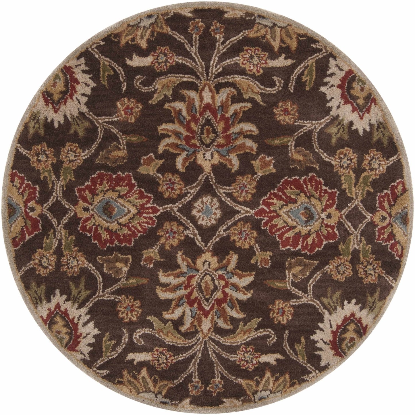 Conesus Hand Tufted Brown 1051 Area Rug - Quahog Bay Bedding