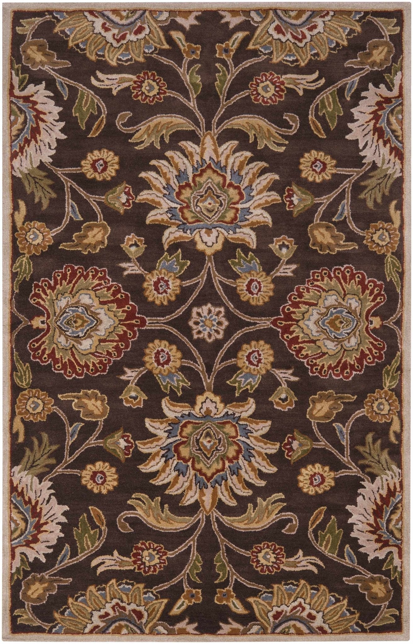 Conesus Hand Tufted Brown 1051 Area Rug - Quahog Bay Bedding