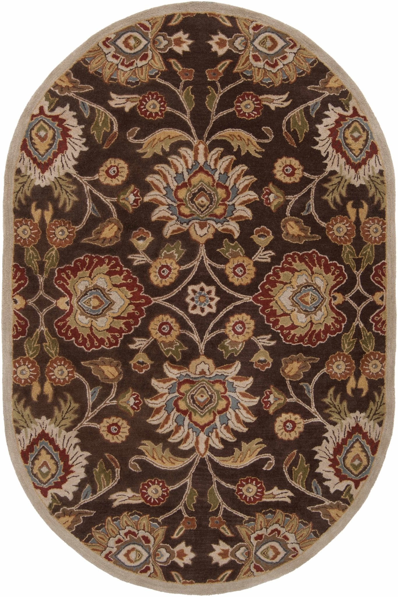 Conesus Hand Tufted Brown 1051 Area Rug - Quahog Bay Bedding