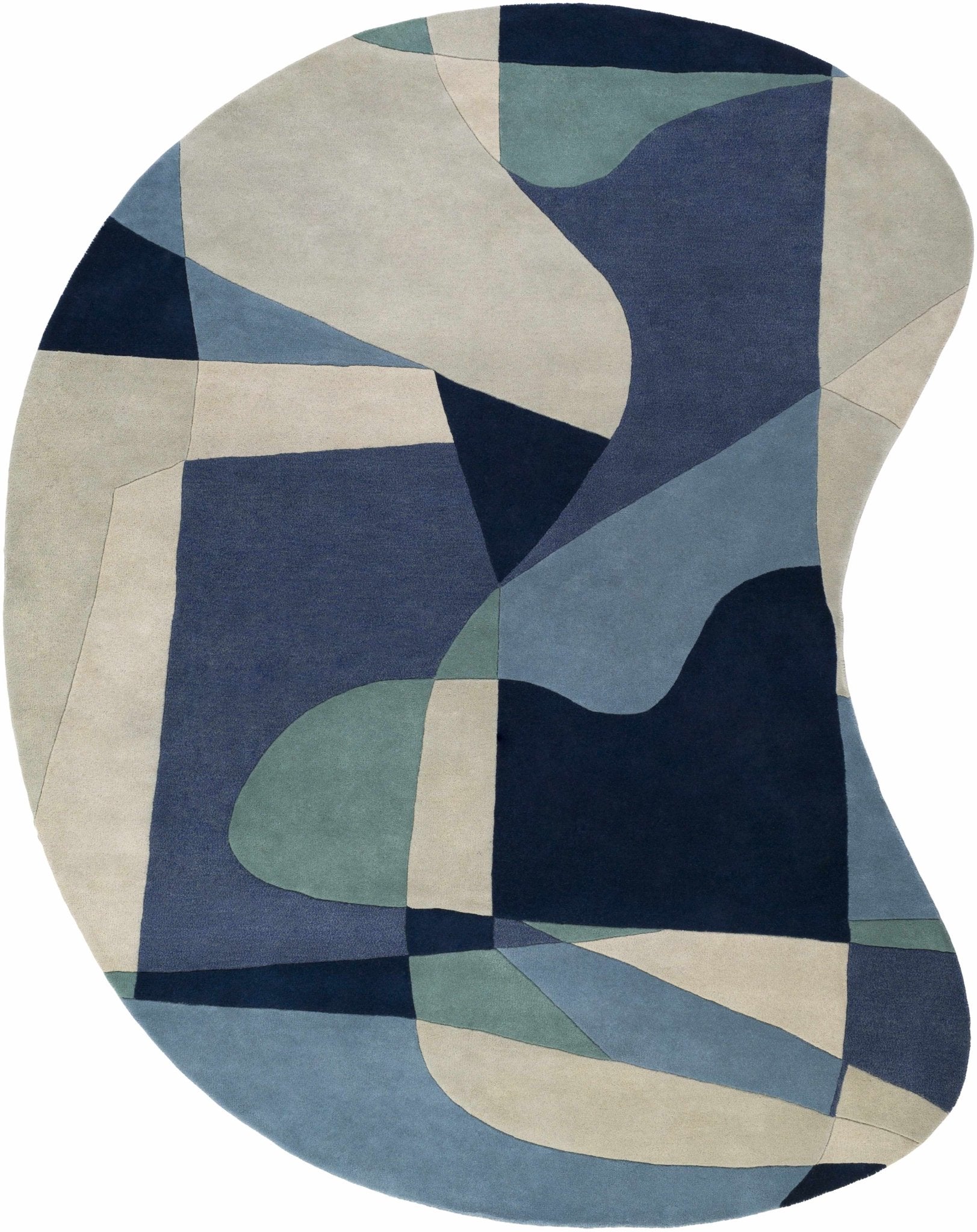 Crawfordsville Modern Wool Rug - Quahog Bay Bedding