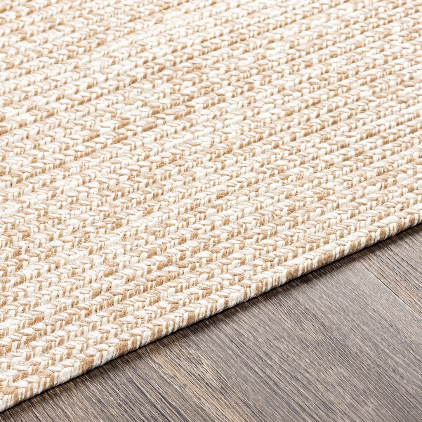 Cream Braided Faux Jute Rug - Quahog Bay Bedding
