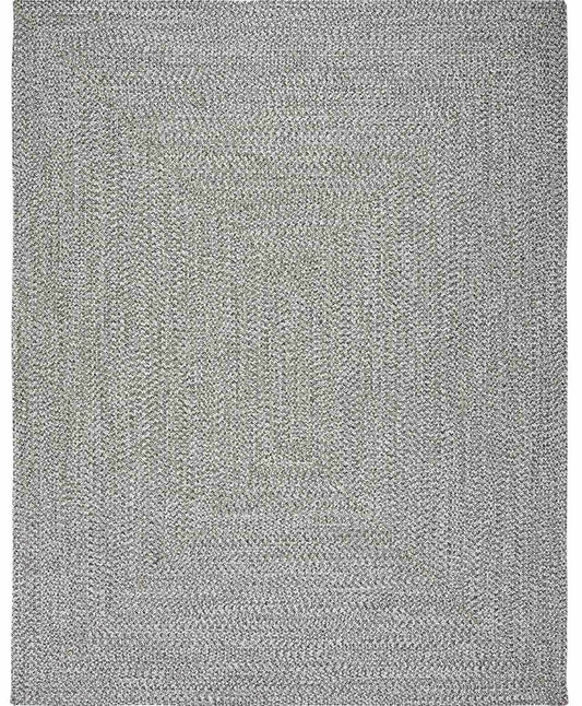 Cream Charcoal Braided Faux Jute Rug - Quahog Bay Bedding
