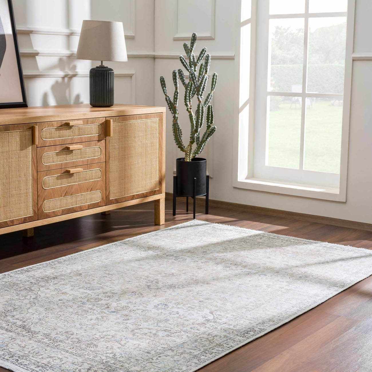 Cream Holi - 2301 Washable Area Rug - Quahog Bay Bedding