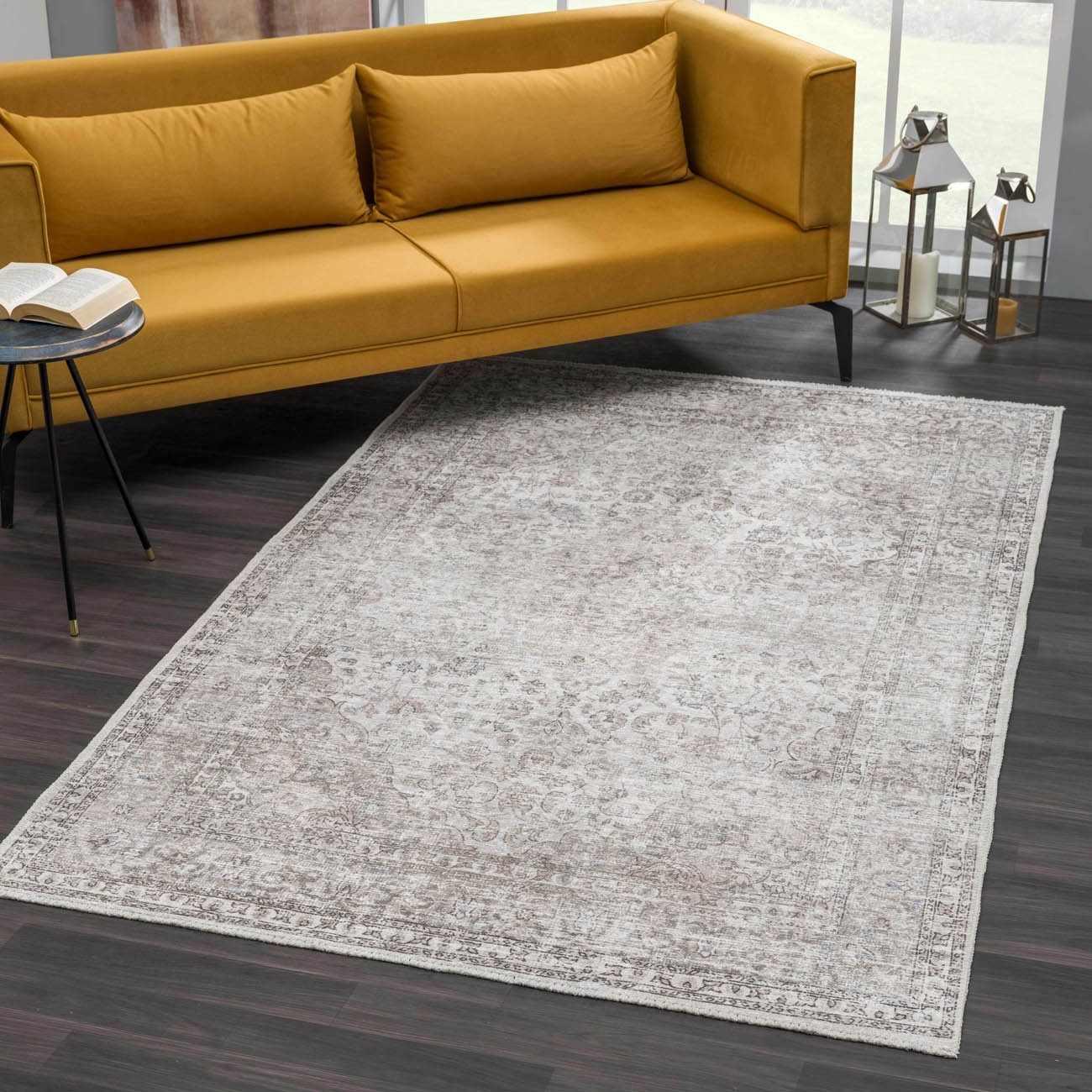 Cream Holi - 2301 Washable Area Rug - Quahog Bay Bedding
