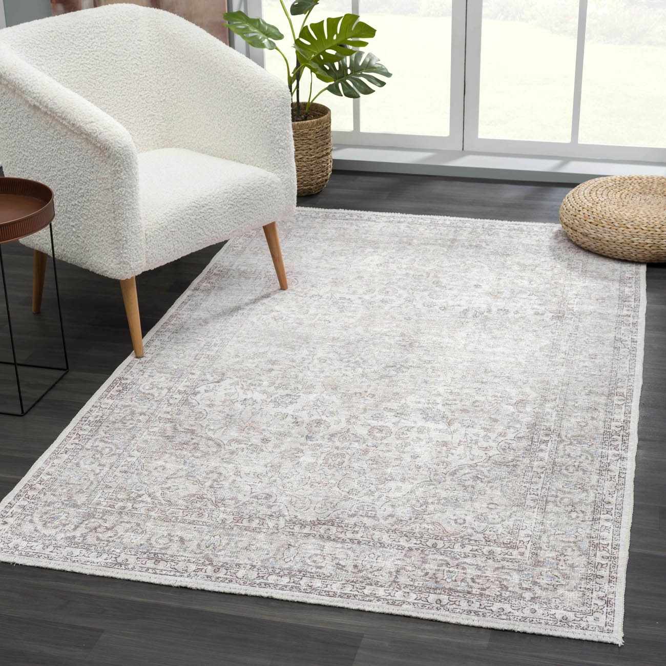 Cream Holi - 2301 Washable Area Rug - Quahog Bay Bedding