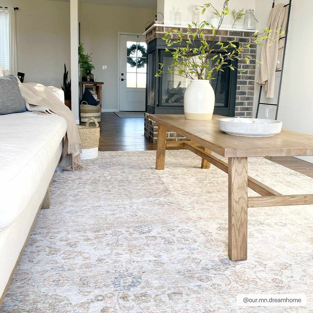 Cream Holi - 2301 Washable Area Rug - Quahog Bay Bedding