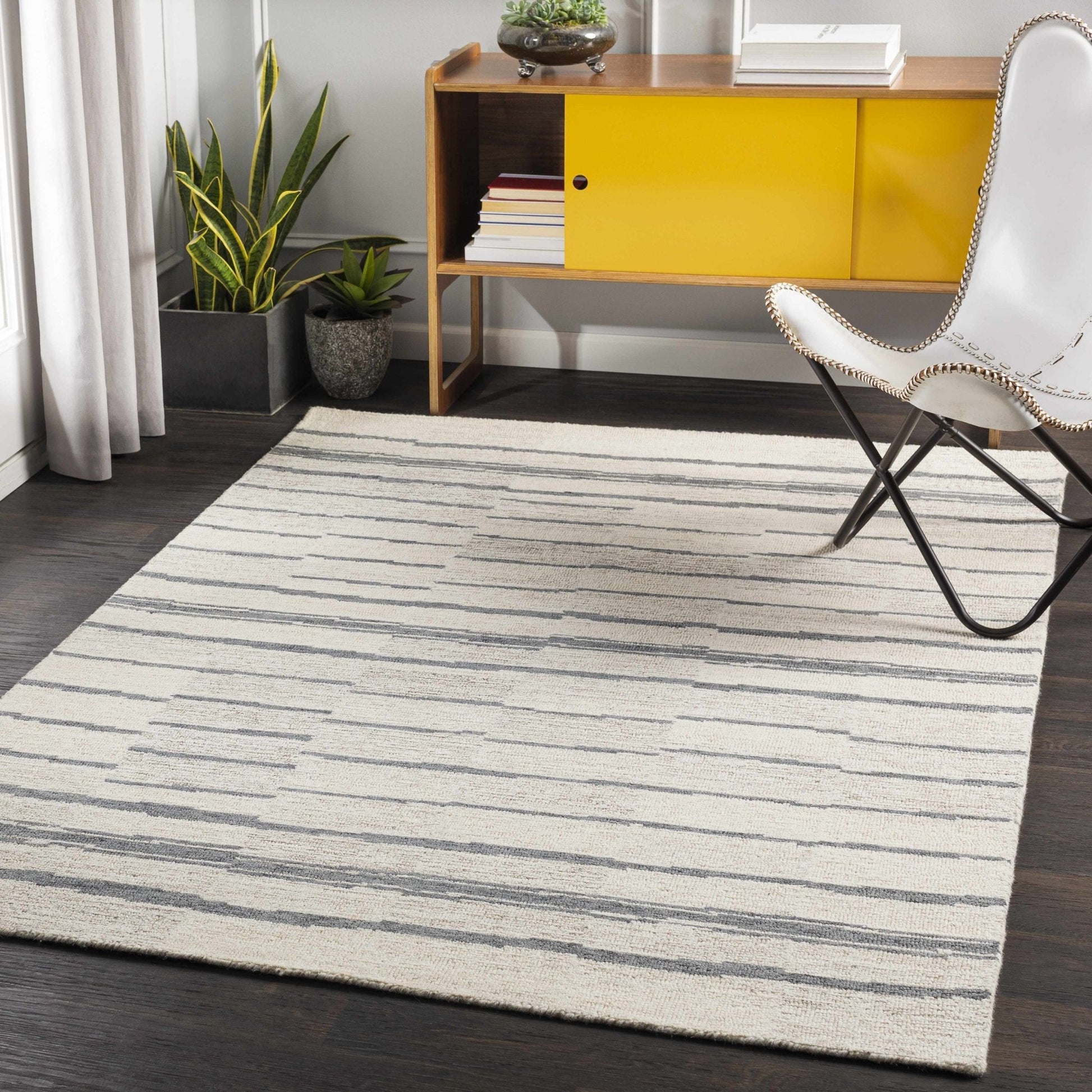 Creswell Broken - Striped Area Rug - Quahog Bay Bedding