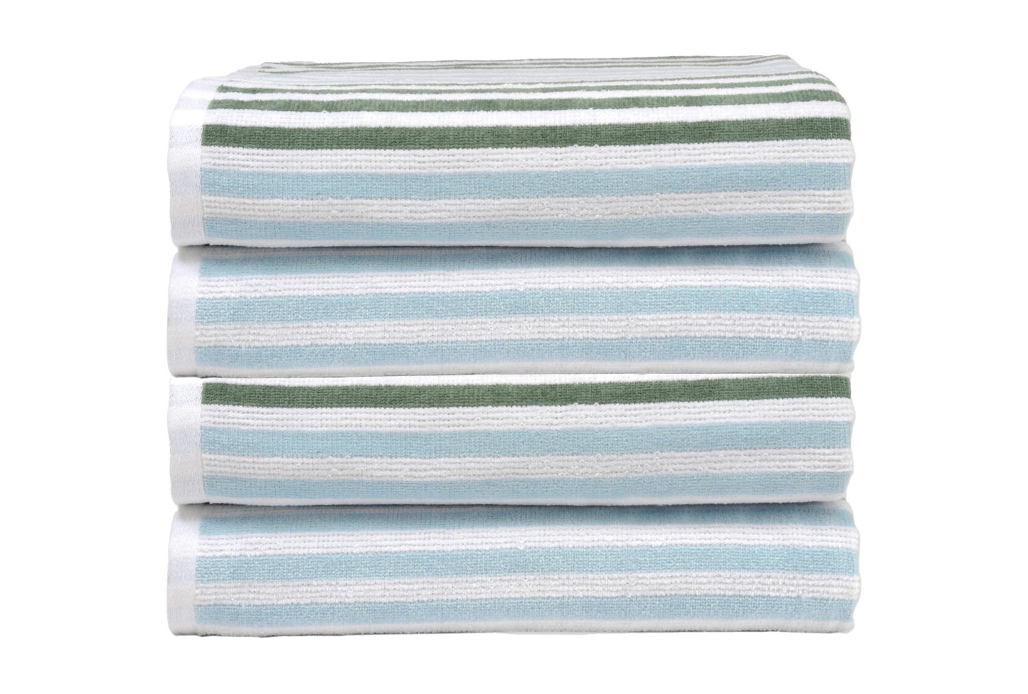 Dan River 2 - 4 Pack Cabana Stripe Beach Towel Set - Quahog Bay Bedding