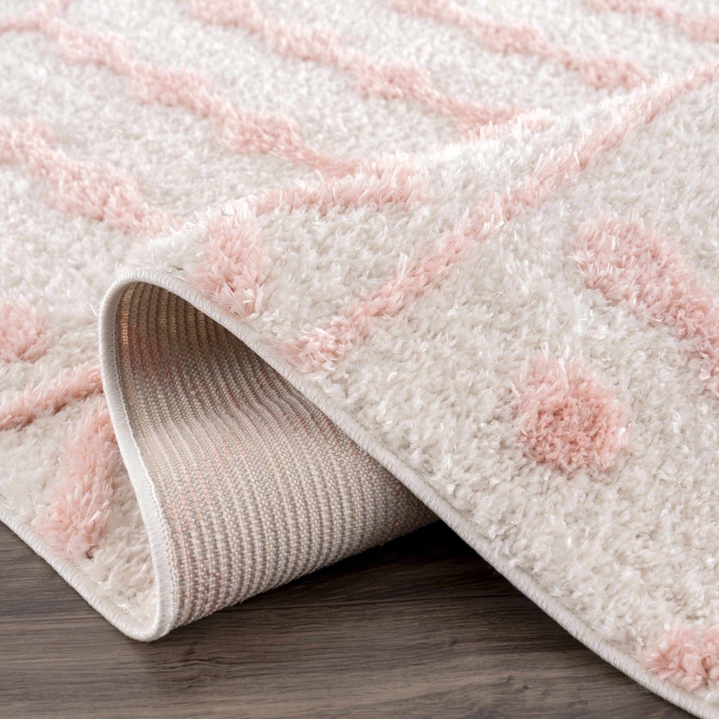 Darva Pink Plush Area Carpet - Quahog Bay Bedding