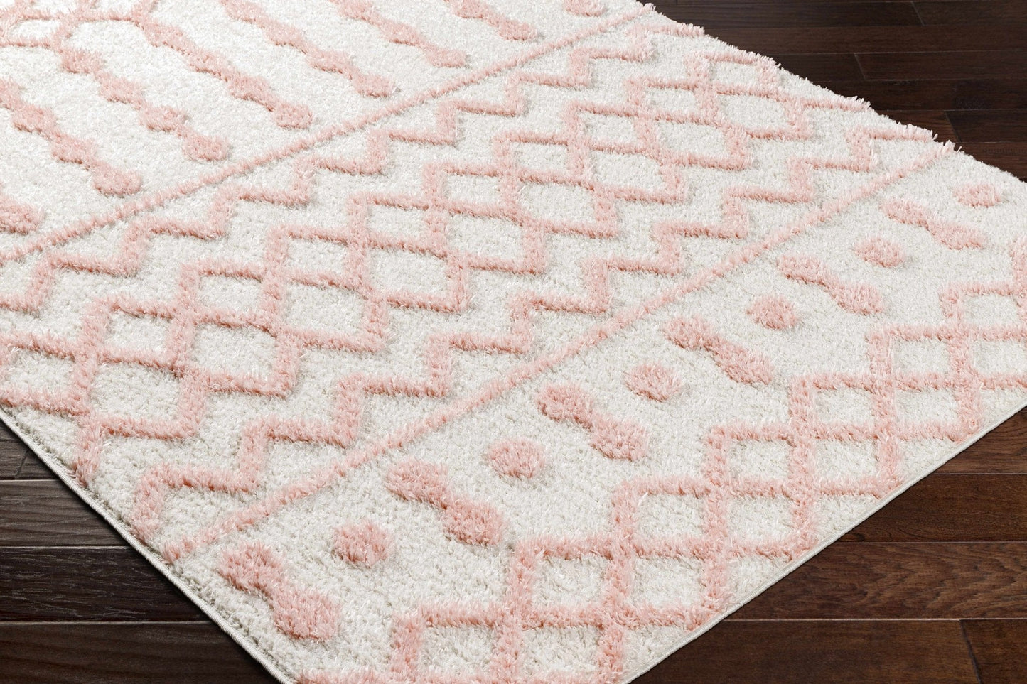 Darva Pink Plush Area Carpet - Quahog Bay Bedding