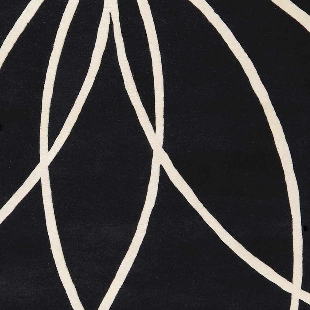 Davison Black Geometric Wool Carpet - Quahog Bay Bedding