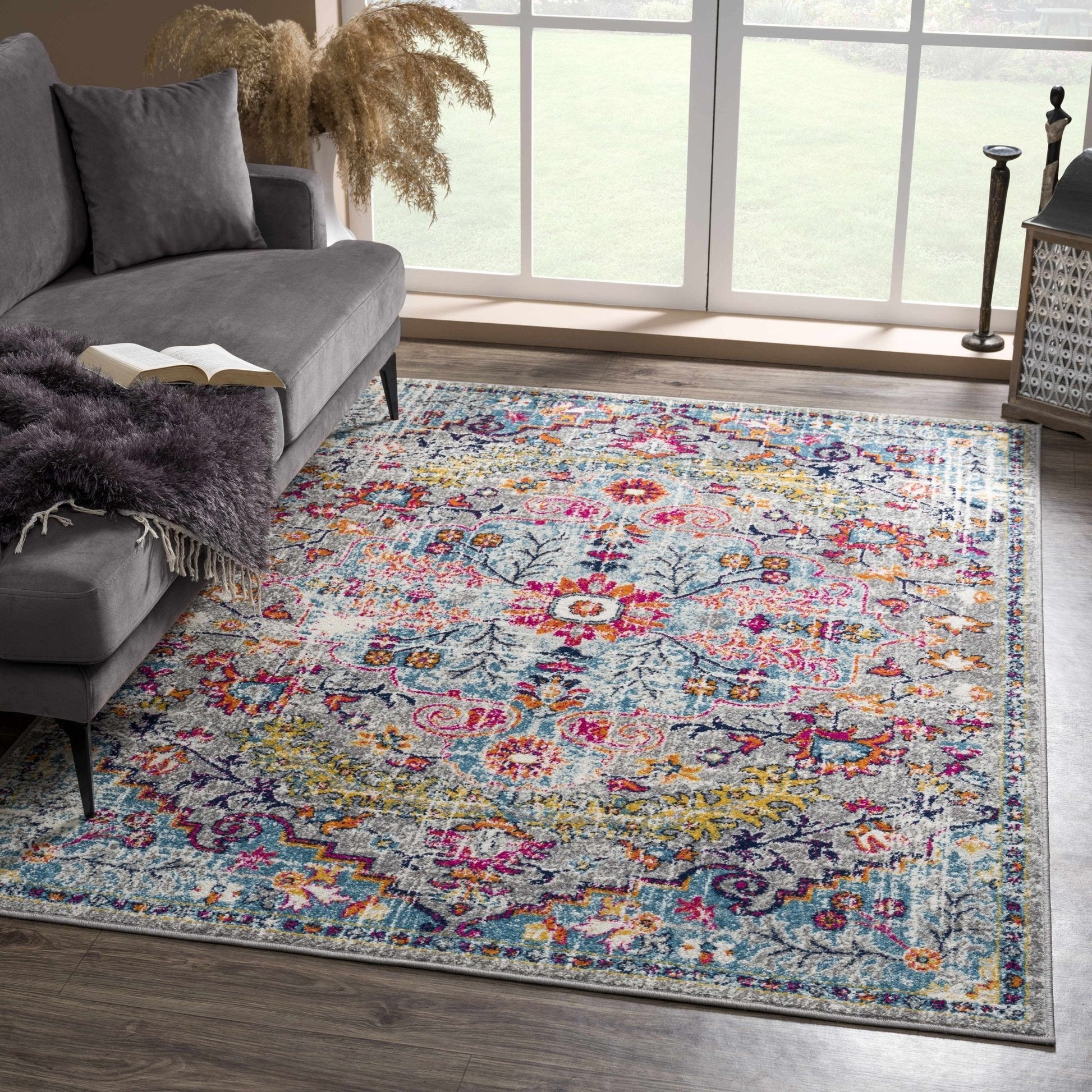 Delanson Colorful Area Rug - Quahog Bay Bedding