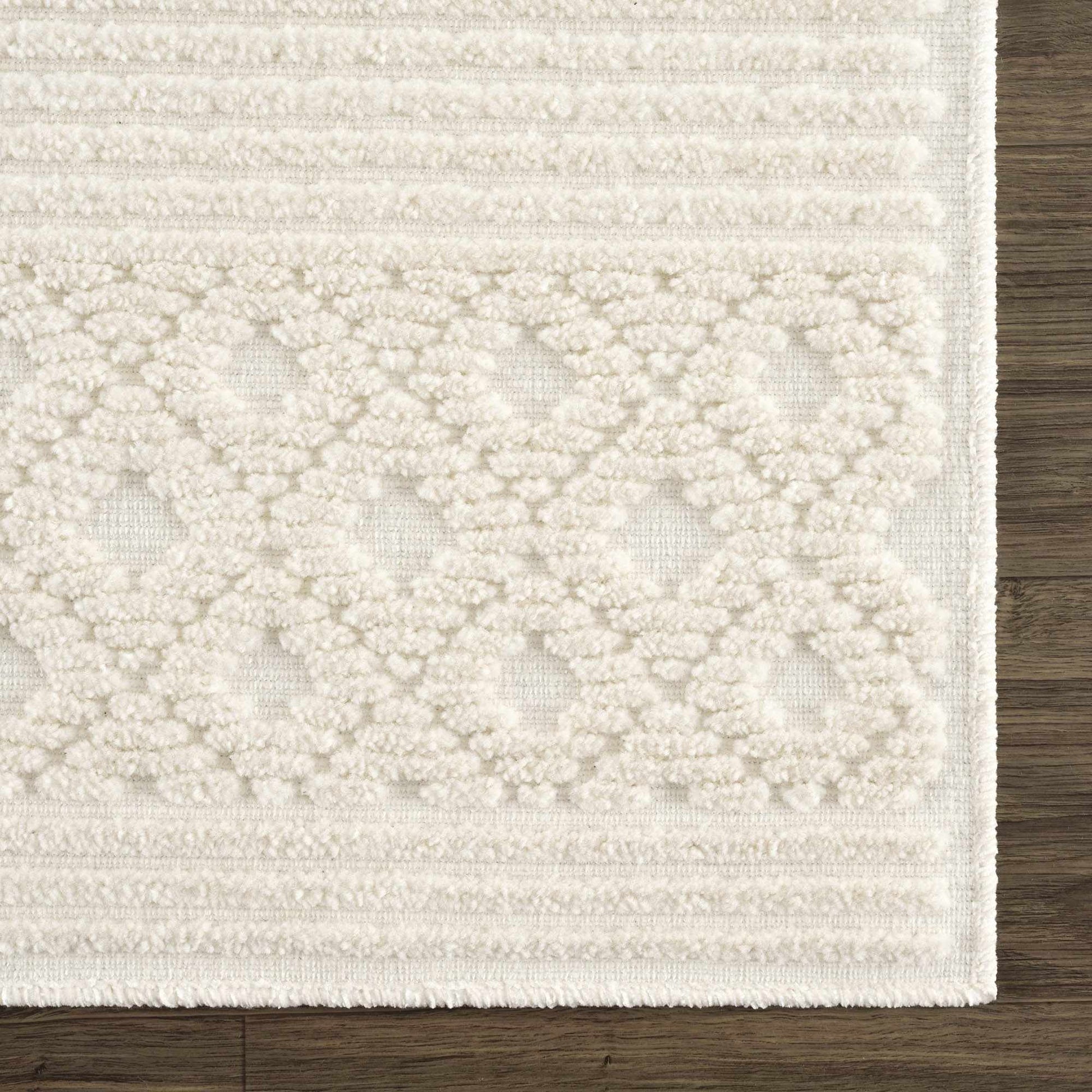 Drago White Washable Area Rug - Quahog Bay Bedding