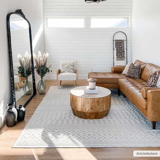 Drago White Washable Area Rug - Quahog Bay Bedding