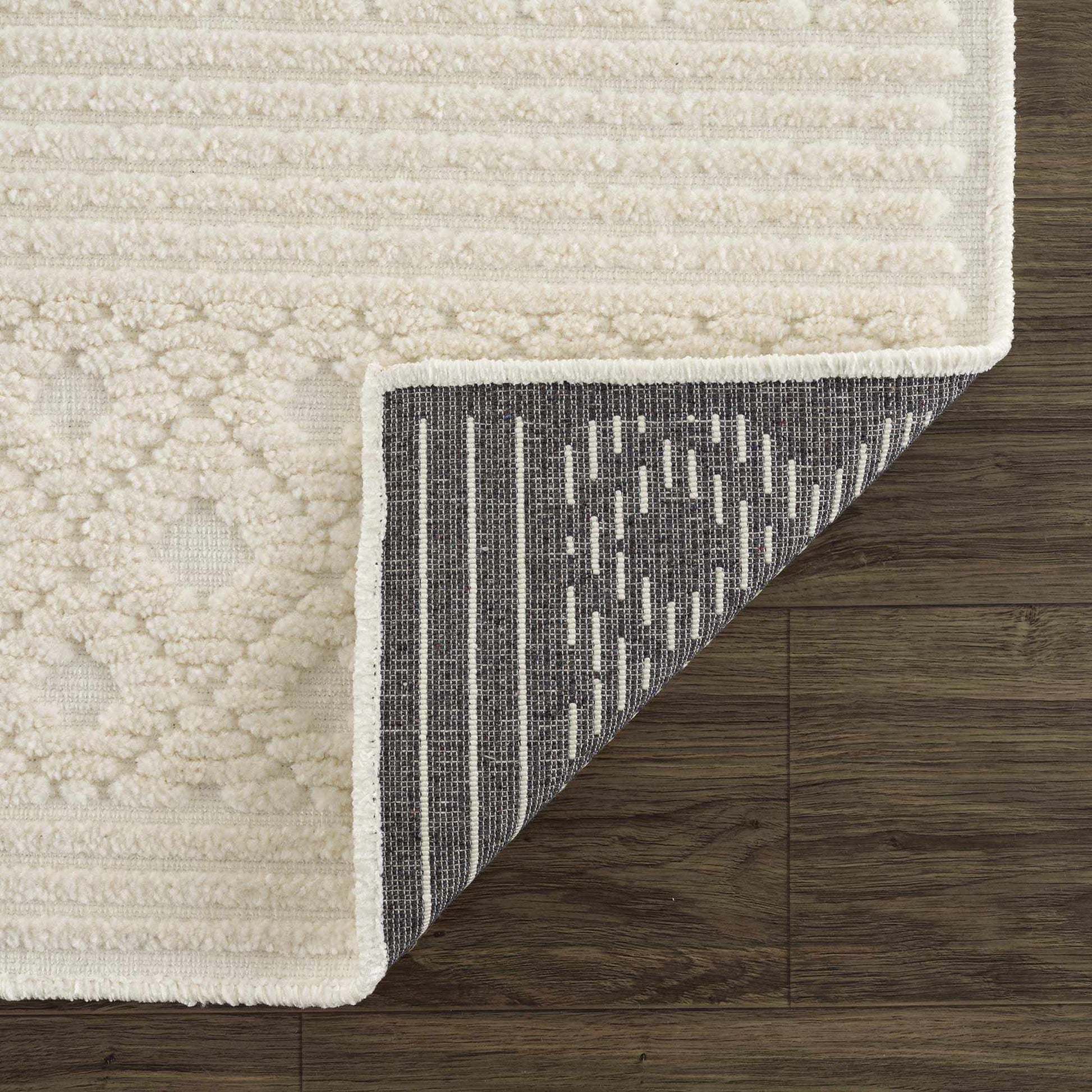 Drago White Washable Area Rug - Quahog Bay Bedding
