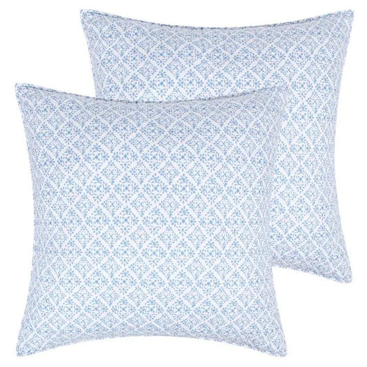 Eleni Euro Sham Set of 2 - Coastal Pillow Shams - Quahog Bay Bedding