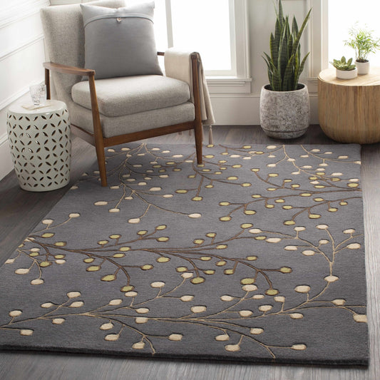 Elsu Brown Beige Wool Rug - Quahog Bay Bedding