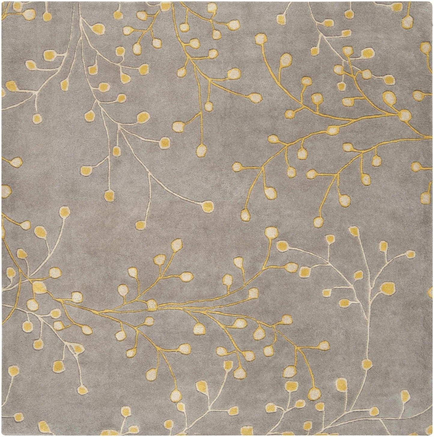 Elsu Mustard Wool Area Rug - Quahog Bay Bedding
