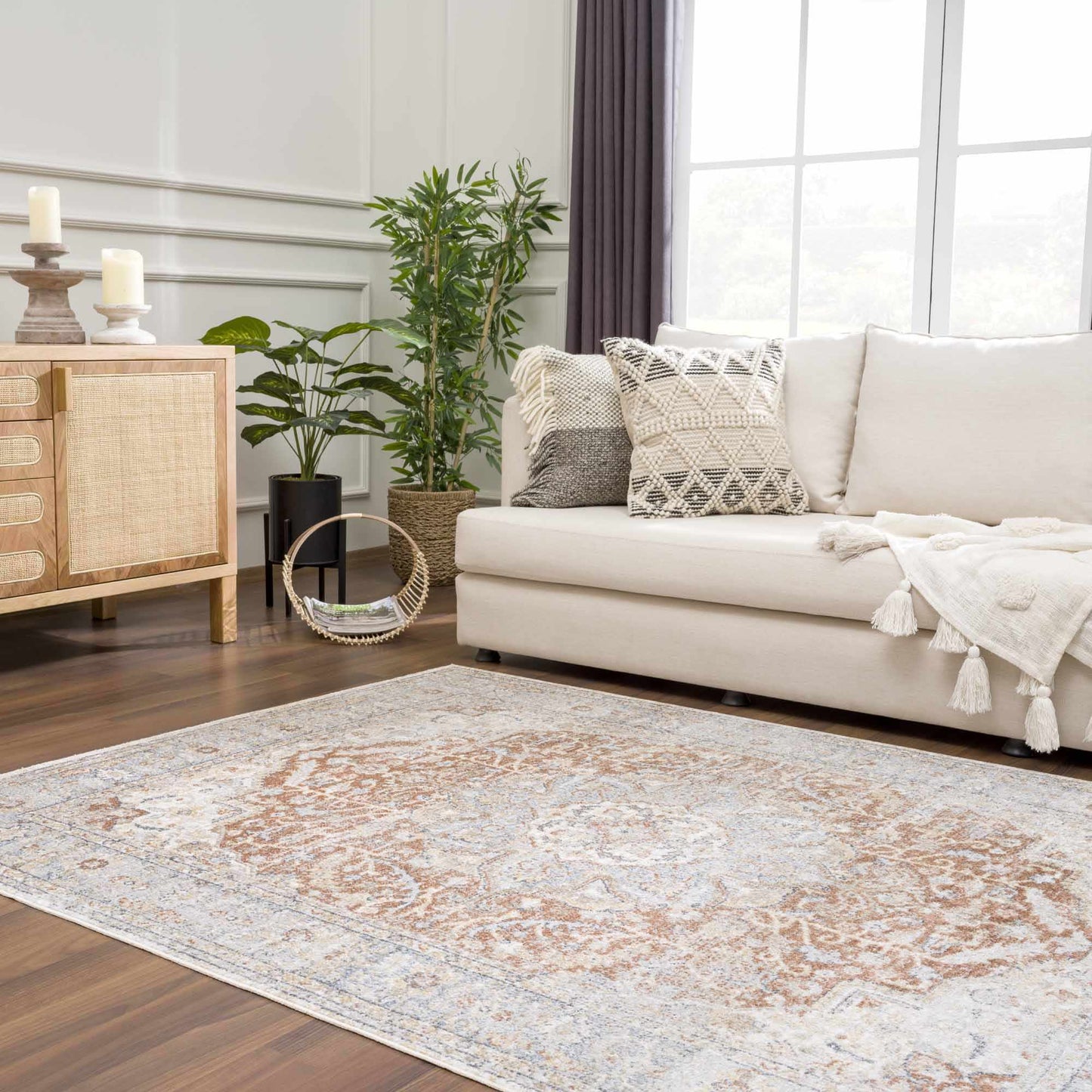Emke Flat Pile Washable Rug - Quahog Bay Bedding