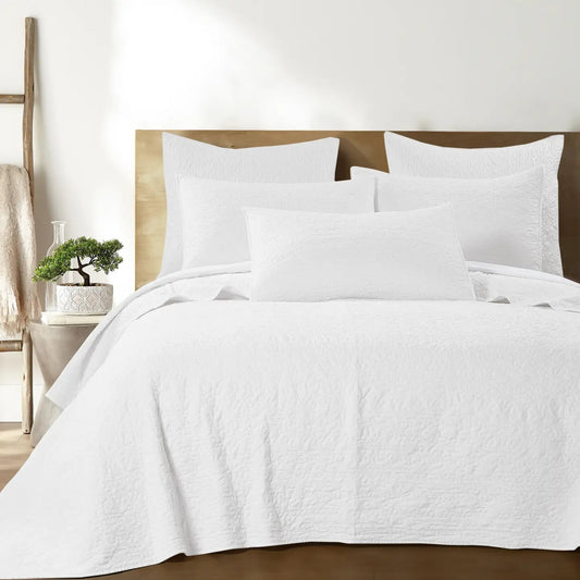 Emory White Quilt Set - Quahog Bay Bedding