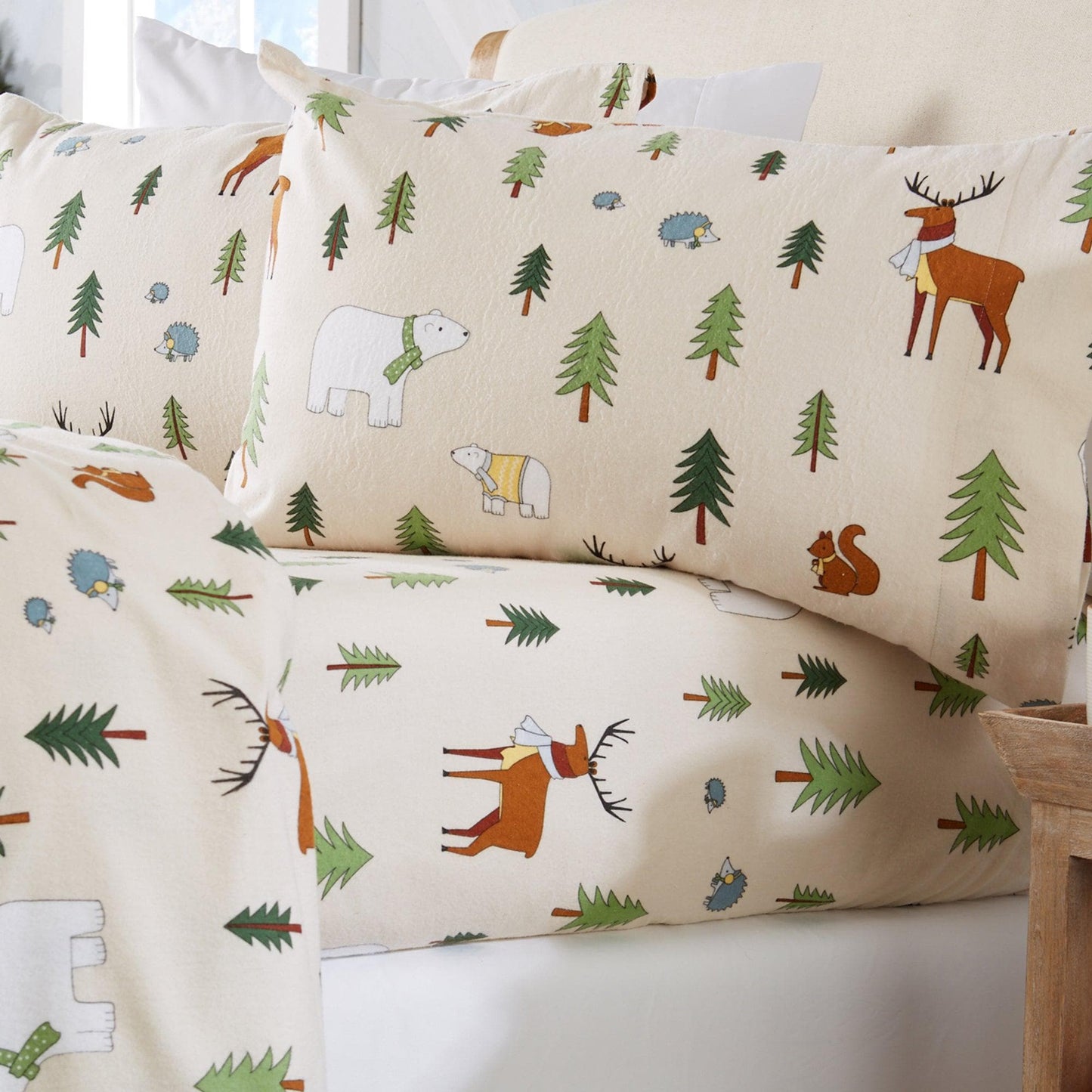 4-Piece Turkish Cotton Flannel Sheet - Fall & Christmas Sheets