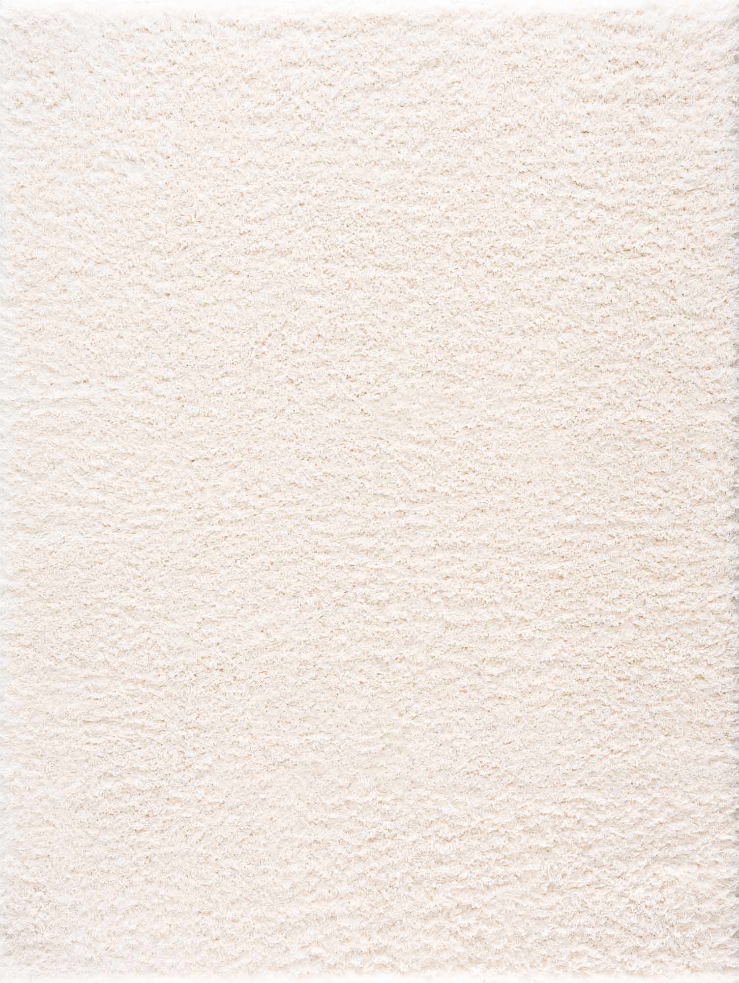 Faina Solid Cream Shag Rug Washable - Quahog Bay Bedding