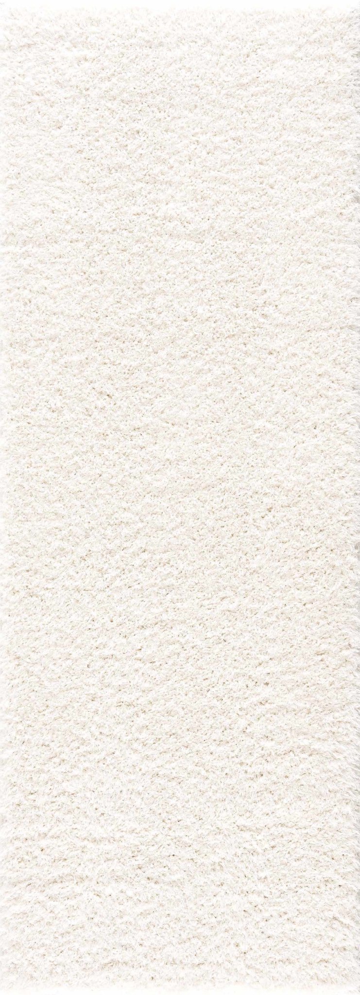 Faina Solid Cream Shag Rug Washable - Quahog Bay Bedding