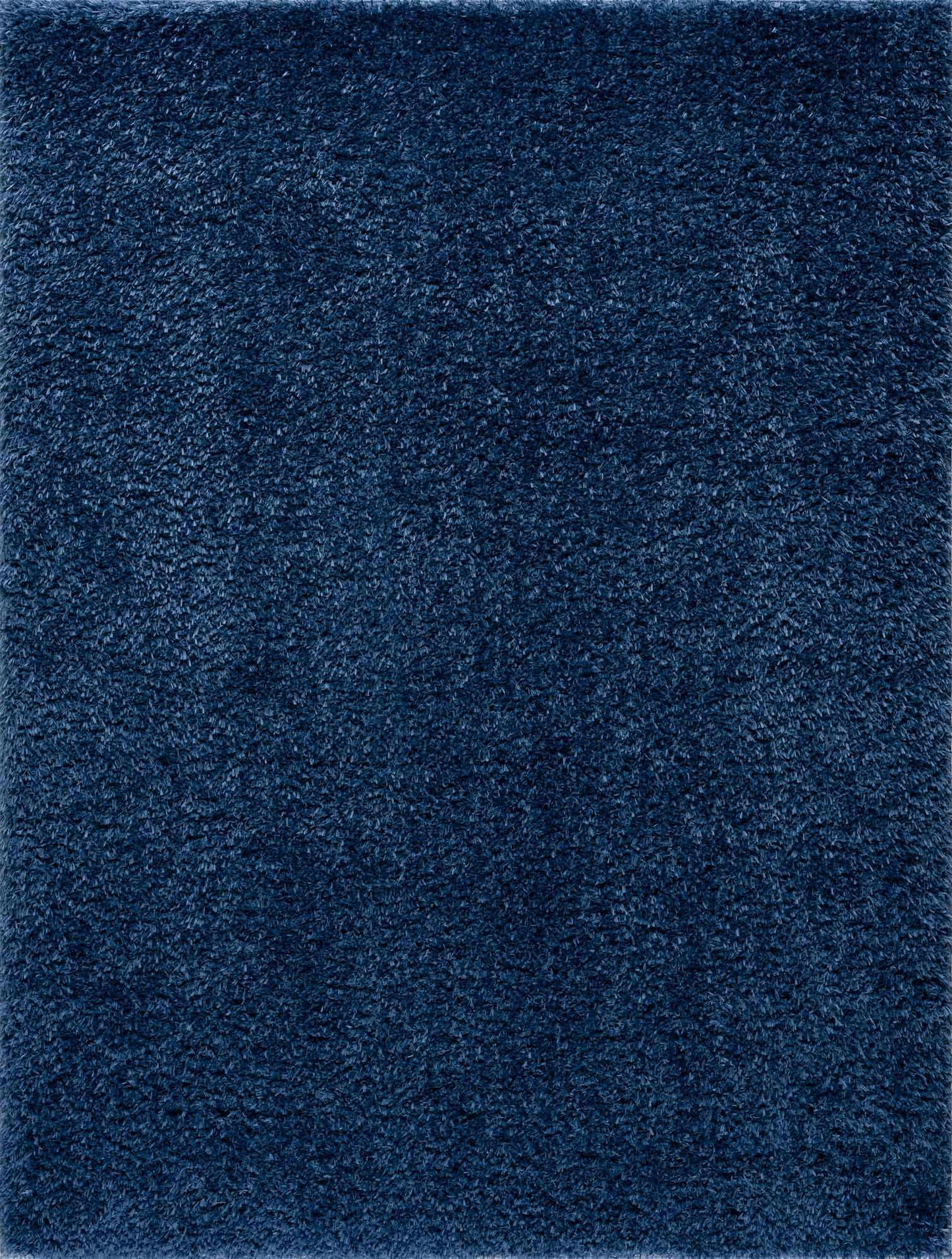 Faina Solid Dark Blue Shag Rug Washable - Quahog Bay Bedding