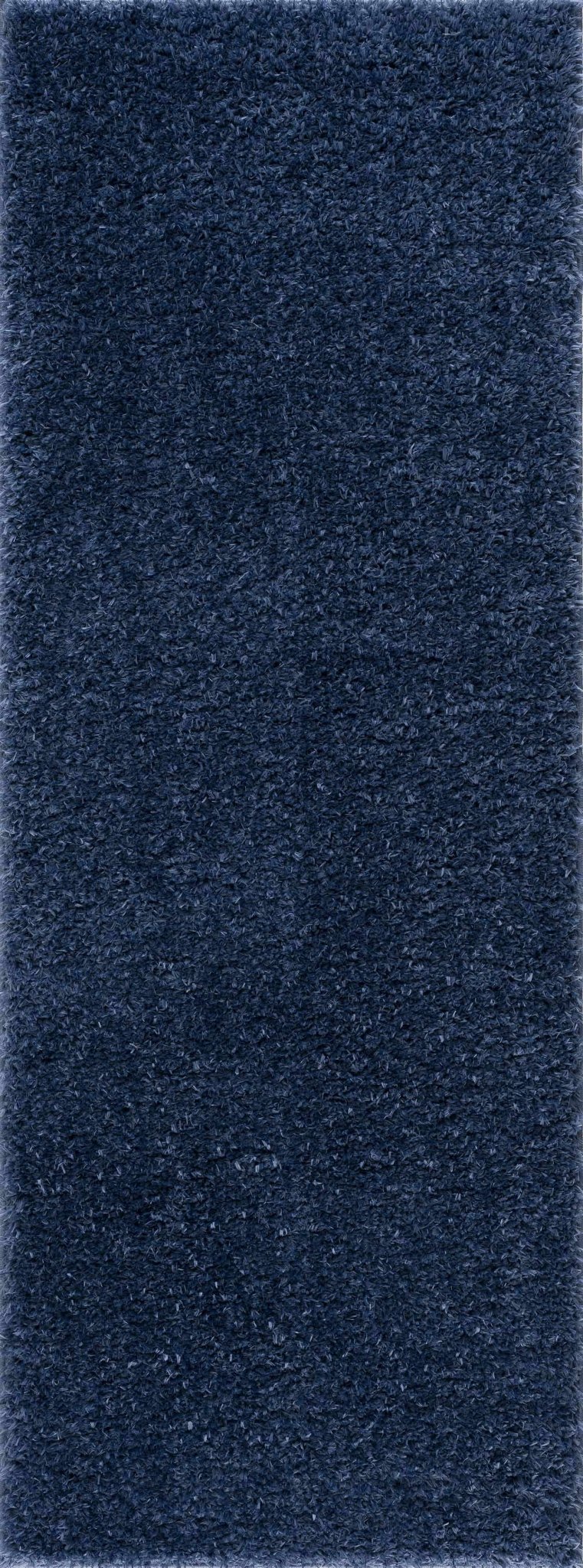 Faina Solid Dark Blue Shag Rug Washable - Quahog Bay Bedding