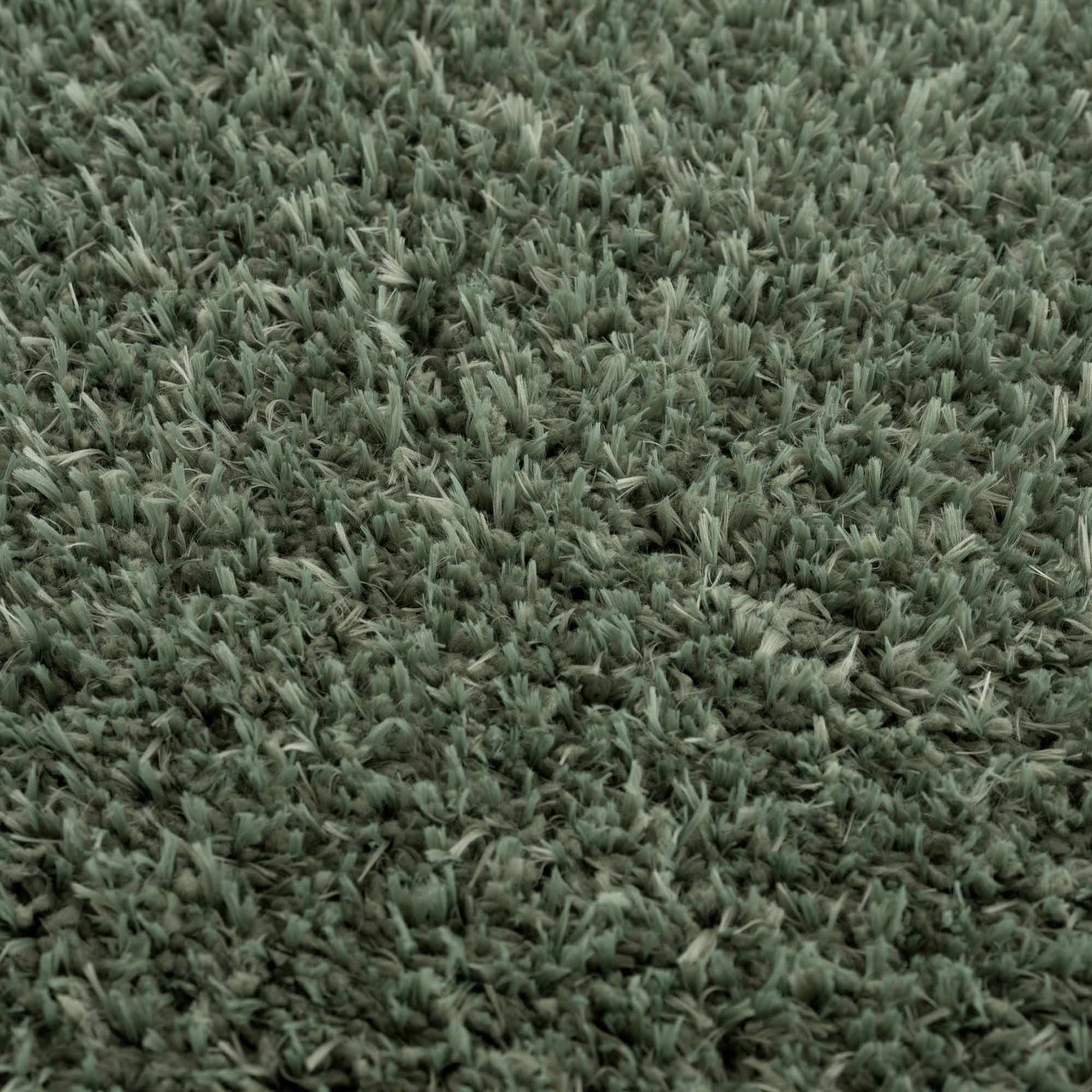 Faina Solid Green Shag Rug Washable - Quahog Bay Bedding