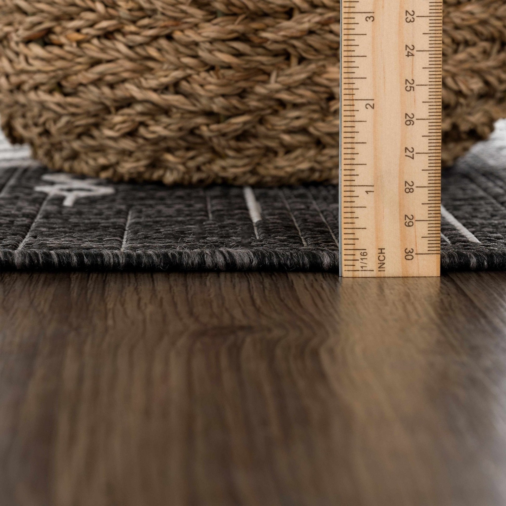 Frankville Black&White All Over Performance Rug - Quahog Bay Bedding