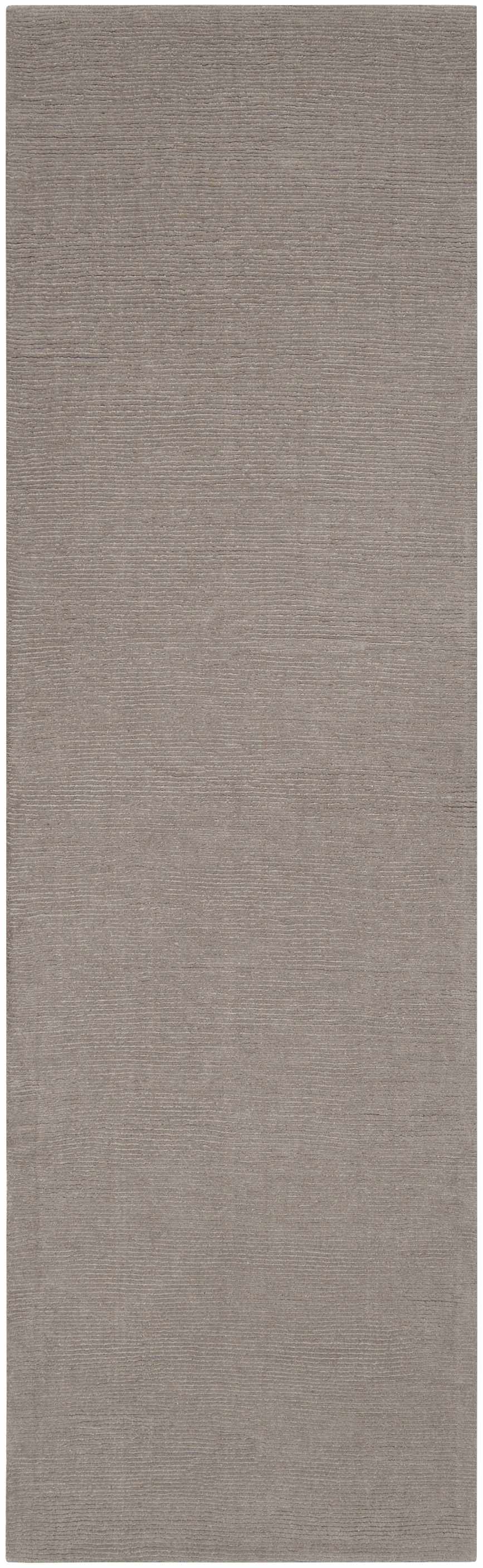 Brockton Solid Gray Wool Rug