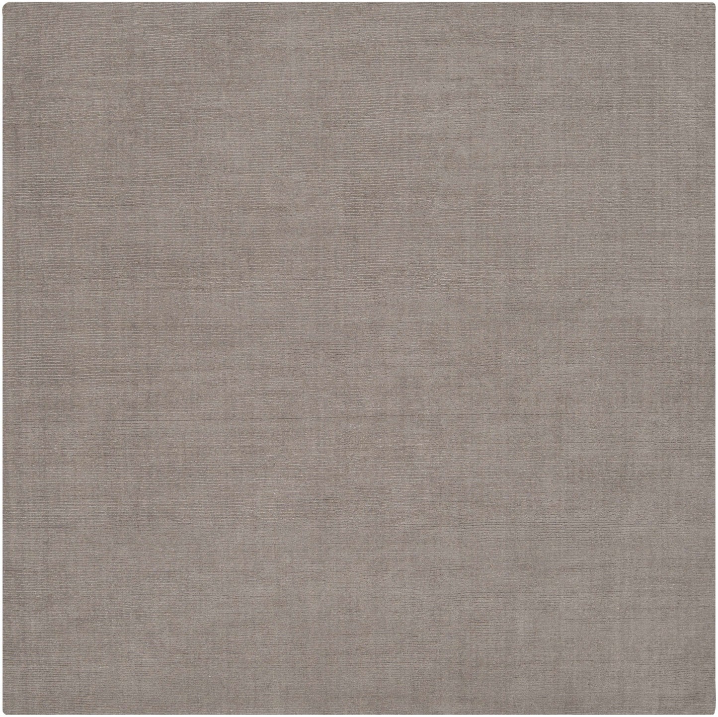 Brockton Solid Gray Wool Rug