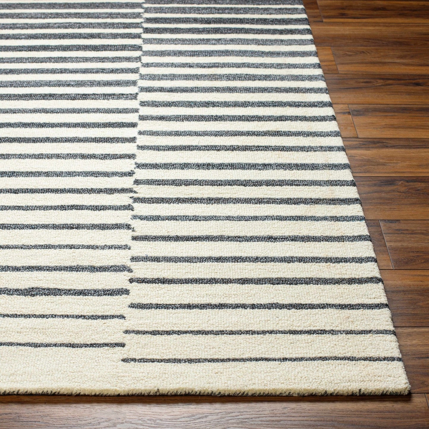 Gawel Charcoal Area Rug - Quahog Bay Bedding