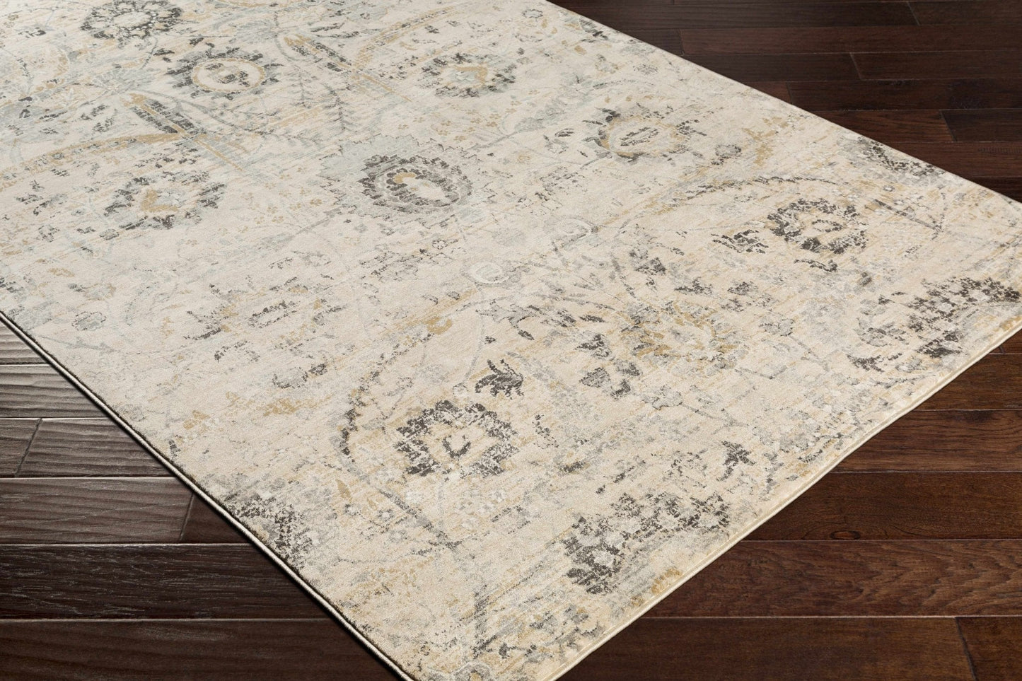 Georgiana Beige Area Rug - Medium Pile Rugs - Quahog Bay Bedding