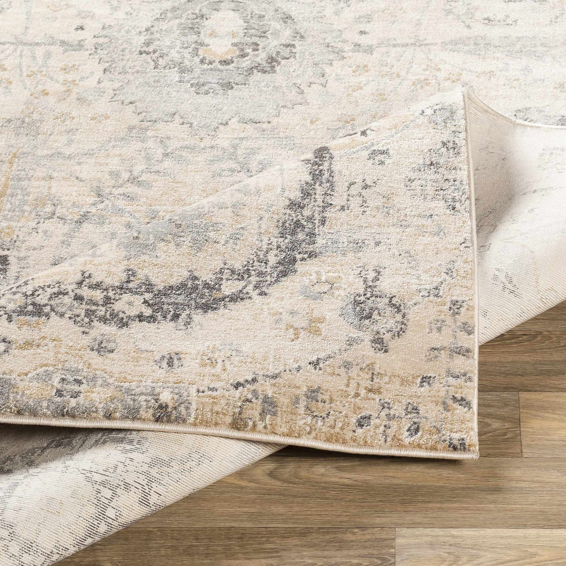 Georgiana Beige Area Rug - Medium Pile Rugs - Quahog Bay Bedding