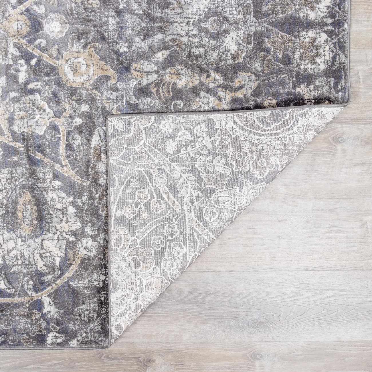 Georgiana Charcoal Area Rug - Quahog Bay Bedding