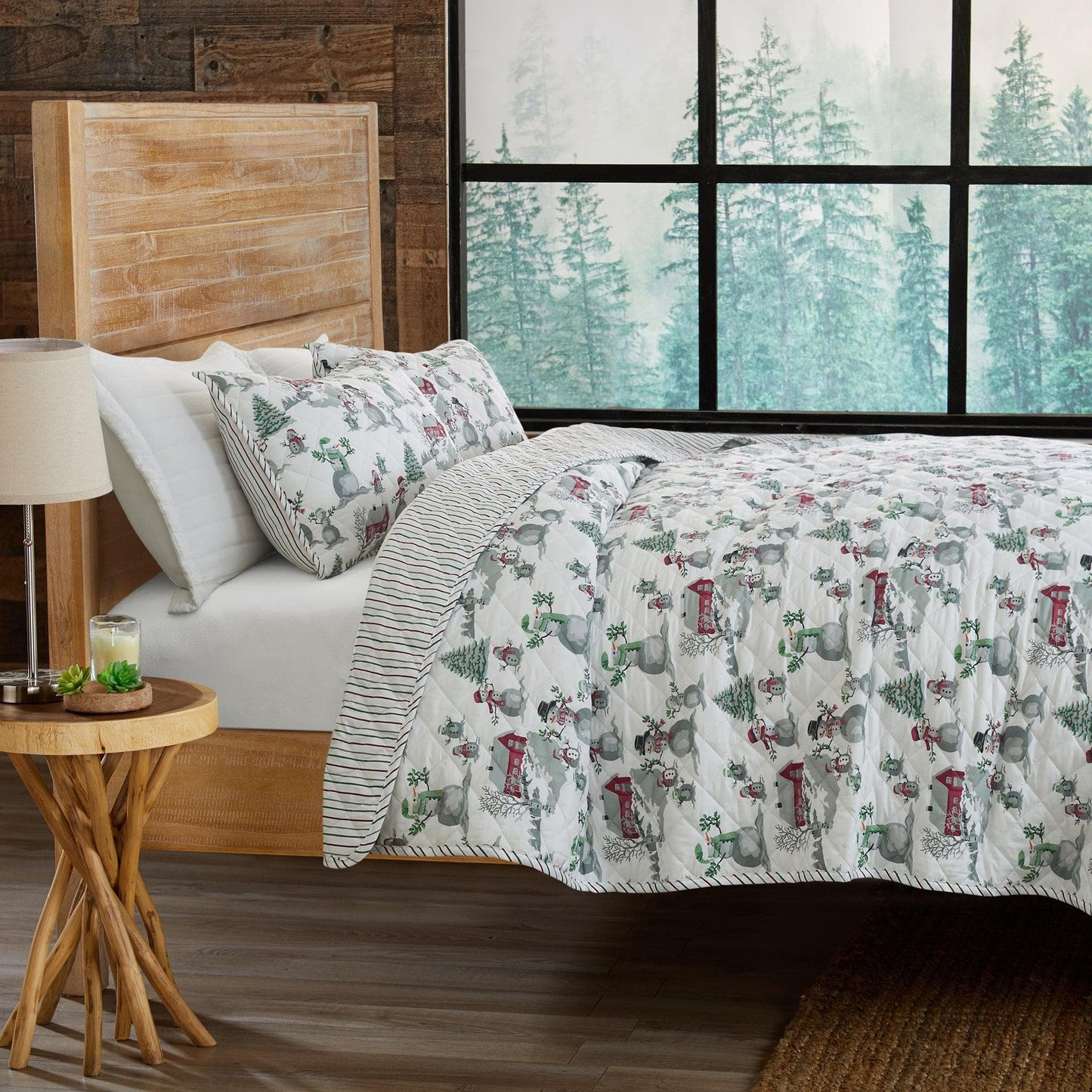 Christmas Printed Quilt - Christmas Themed Bedding