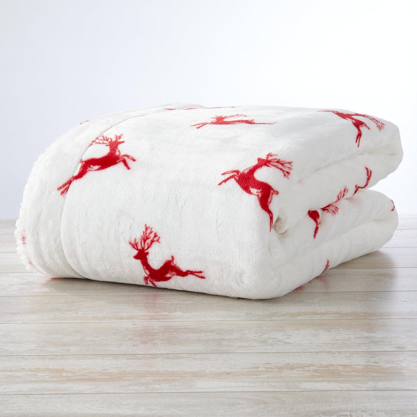 Christmas Sherpa Throw Blanket - Festive Christmas Themed Bedding
